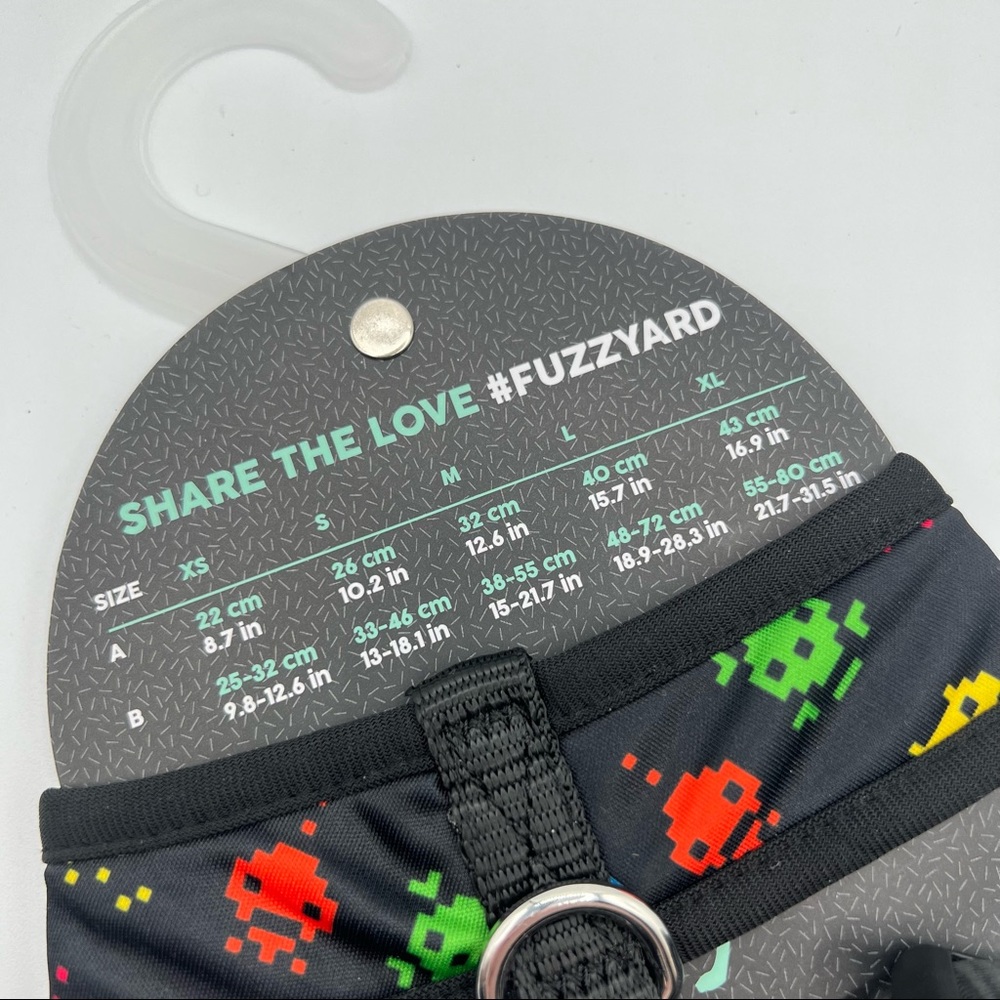Fuzz Yard Arcade Game Print Dog Harness Dog’s Size Small - Picture 5 of 6